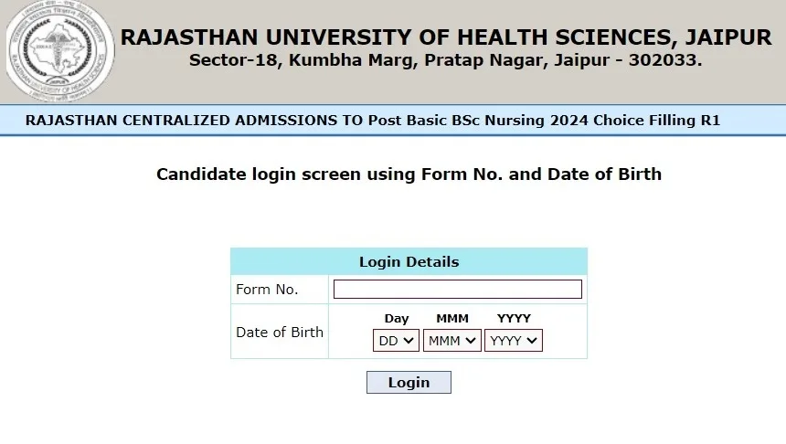 RUHS Post BSc Nursing Counselling 2024