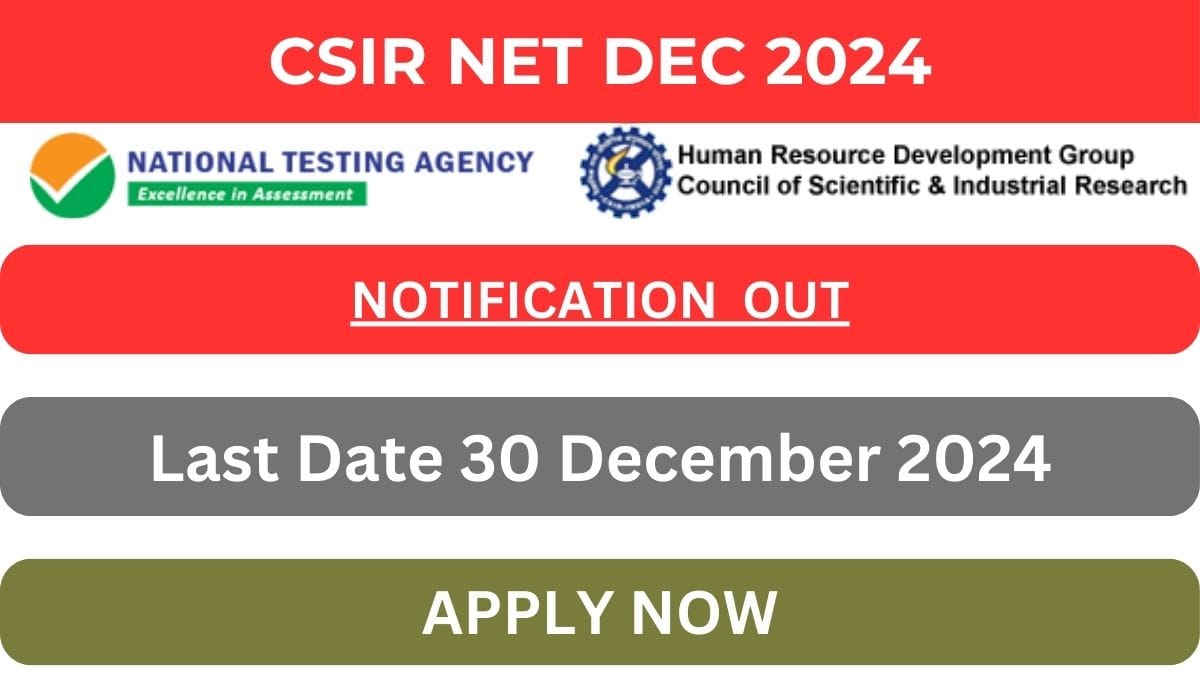 CSIR NET Dec 2024