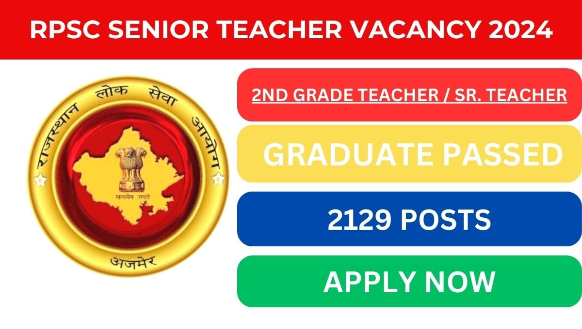 RPSC 2nd grade Vacancy 2024