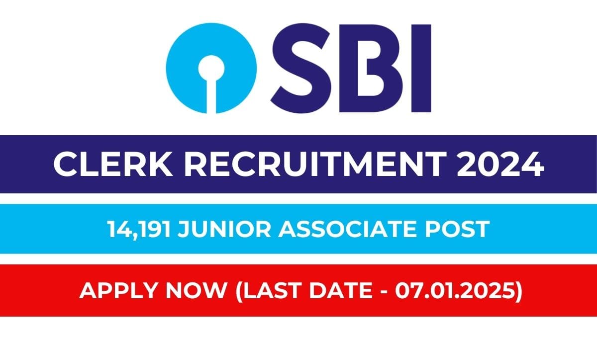 SBI clerk 2024 notification